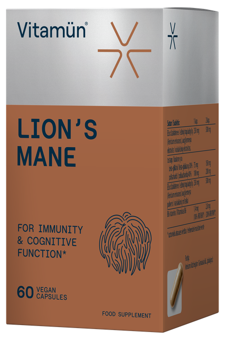 VITAMUN Lion‘s Mane kapsulas, 60 gab. - 2