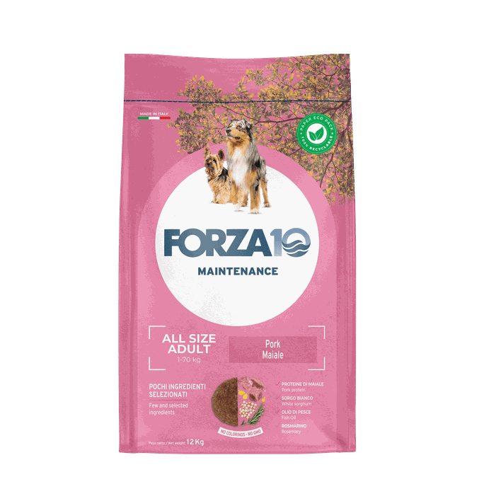 FORZA10 Maintenance Adult All Size Ar Cūku, Suņiem sausā barība, 12 kg - 1