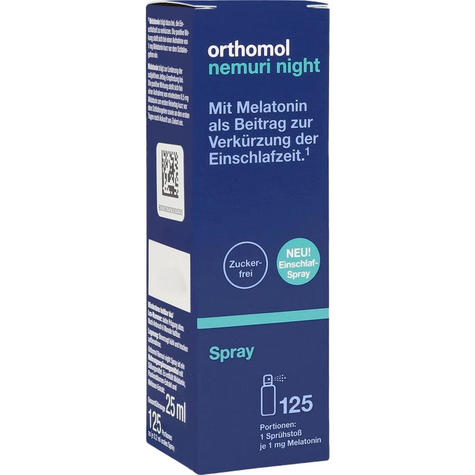 ORTHOMOL Nemuri Night Spray 125. devas sprejs, 25 ml - 1