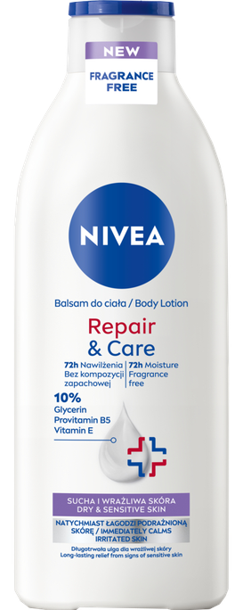 NIVEA Repair & Care Sausai un Jutīgai Ādai ķermeņa losjons, 400 ml - 1