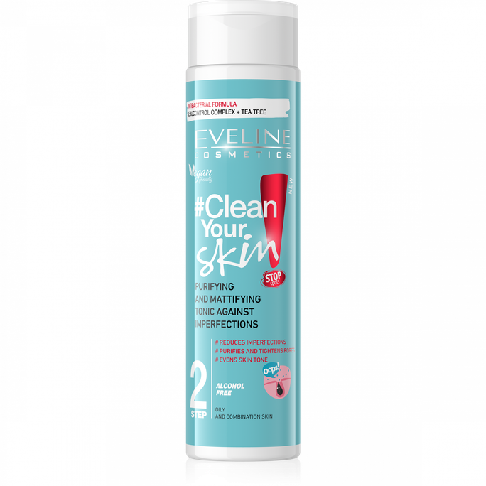 EVELINE Clean Your Skin 2 toniks, 225 ml - 1