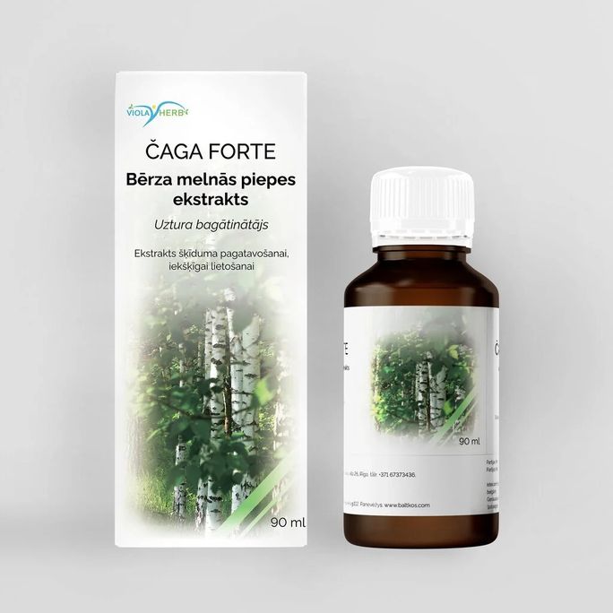 ČAGA FORTE 1:1 ekstrakts, 90 ml - 2