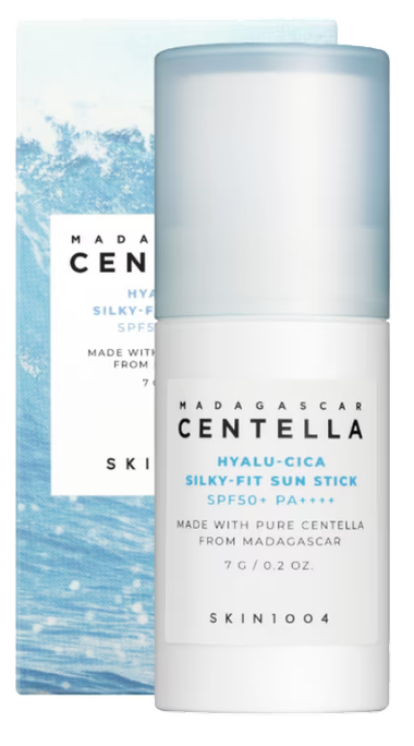 SKIN1004 Madagascar Centella Hyalu-Cica Silky-Fit Sun Stick saules aizsarglīdzeklis, 7 g - 1