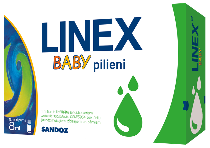 LINEX Baby pilieni, 8 ml - 1
