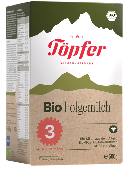 TOPFER Bio, Nr.3, No 10 mēnešiem piena maisījums, 600 g - 1