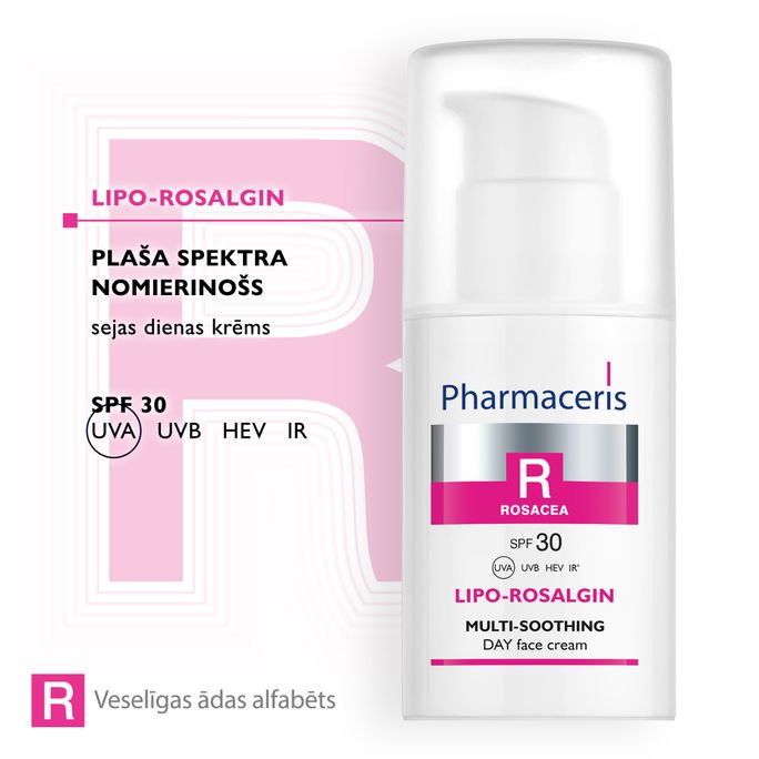 PHARMACERIS R SPF 30 Lipo-Rosalgin sejas krēms, 30 ml - 2