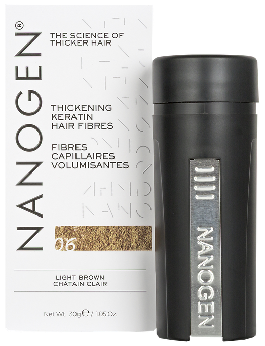 NANOGEN Keratin Light Brown plaukų pudra, 30 g - 1