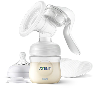 PHILIPS Avent Lotus pudelīte un manuālais piena pumpis, 1 gab. - 1