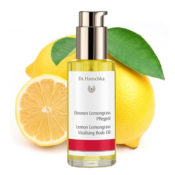 DR.HAUSCHKA Lemon Lemongrass Vitalizing kūno aliejus, 75 ml - 2