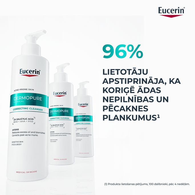 EUCERIN DermoPure Clinical Correcting attīroša želeja, 400 ml - 3