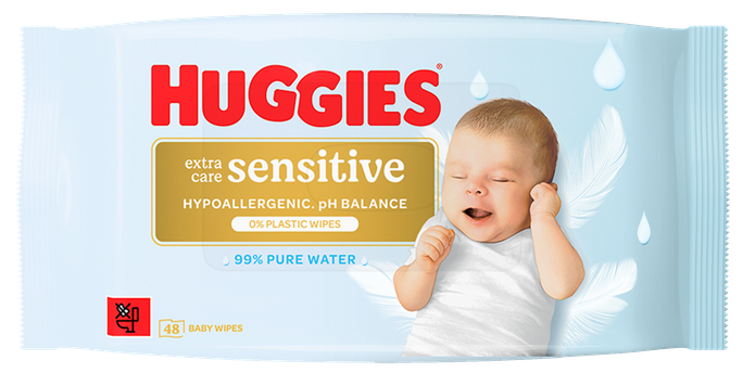 HUGGIES drėgnos servetėlės, 48 vnt. - 1