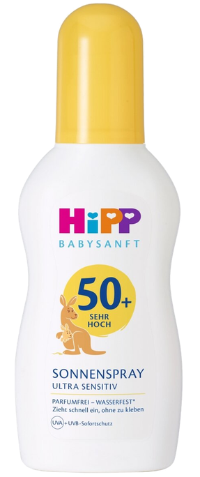HIPP Sun SPF 50+ saules aizsargsprejs, 150 ml - 1