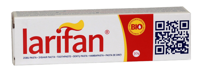LARIFAN Bio zobu pasta, 30 g - 1