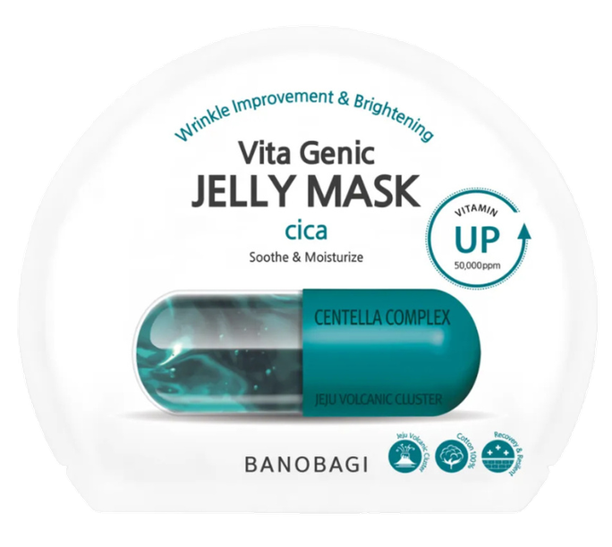 BANOBAGI Vita Genic Jelly Cica, intensyviai raminanti veido kaukė, 1 vnt. - 1