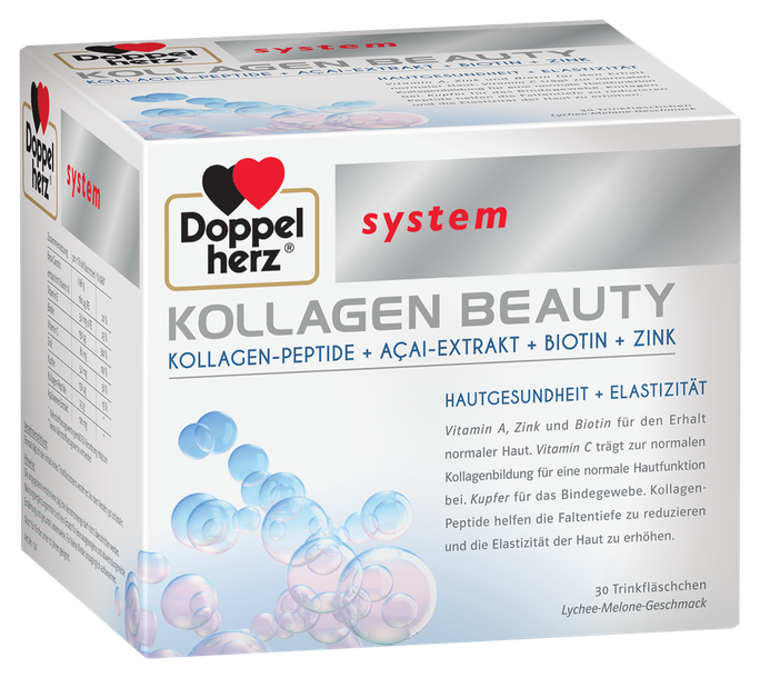 DOPPELHERZ System Kollagen Beauty kolagēns, 30 gab. - 1