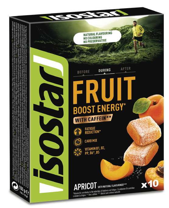 ISOSTAR Energy Fruit Boost Apricot 10g želejas konfektes, 10 gab. - 1