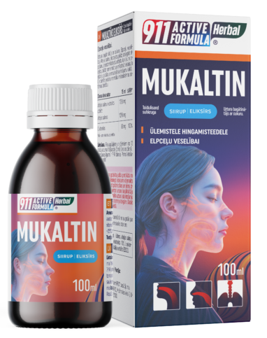 911 Active Formula Herbal Mukaltin eliksīrs, 100 ml - 1