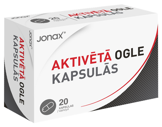 JONAX Aktivētā Ogle kapsulas, 20 gab. - 1