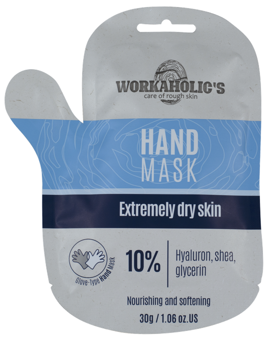 WORKAHOLICS Moisturizing, drėkinančios ir atkuriančios rankų kaukė-pirštinės, 1 pora - 1