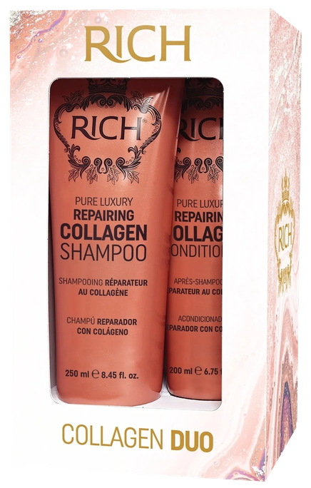 RICH Repairing Collagen (250+250 ml) matu kopšanas komplekts, 1 gab. - 1