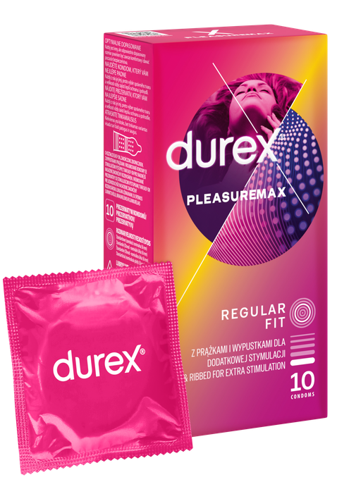 DUREX Pleasuremax prezervatīvi, 10 gab. - 2