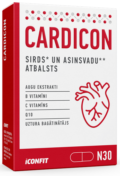 ICONFIT Blister Cardicon kapsulės, 30 vnt. - 1