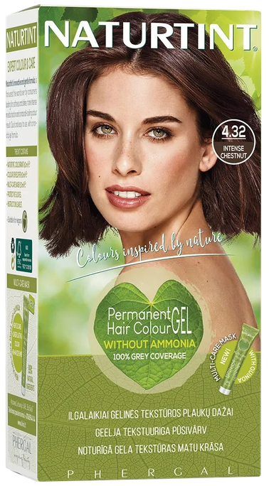 NATURTINT Without Ammonia Intense Chestnut 4.32 matu krāsa, 1 gab. - 1