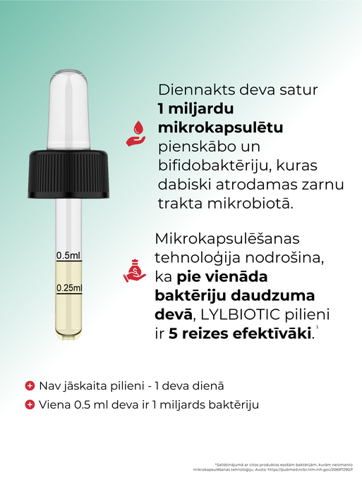 LYL BIOTIC Drops (20 devas) pilieni, 10 ml - 3