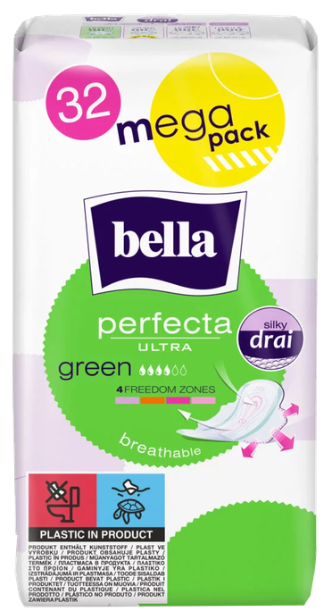 BELLA Perfecta Ultra Green higiēniskās paketes, 32 gab. - 1