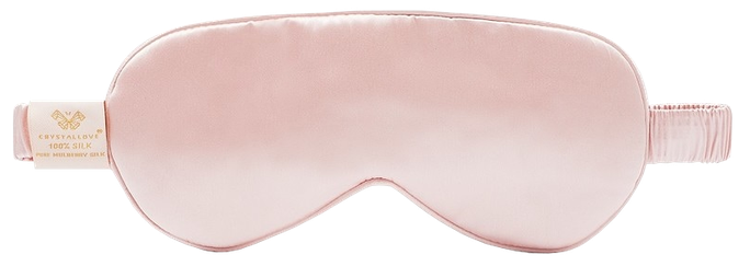 CRYSTALLOVE Rose zīda maska miegam, 1 gab. - 1