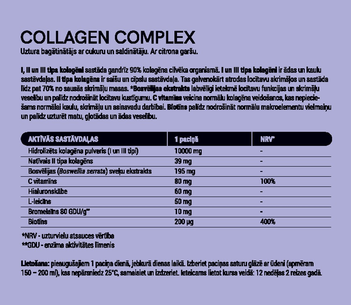 ELITE Collagen Complex paciņas, 30 gab. - 2