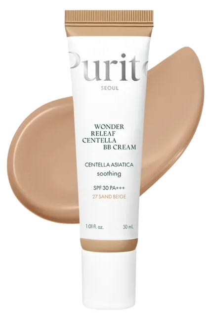 PURITO Wonder Releaf Centella BB Cream #27 Sand Beige SPF30 sejas krēms, 30 ml - 1
