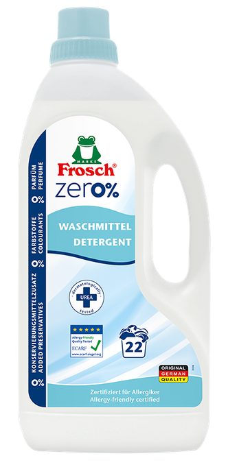 FROSCH Zero Sensitive šķidrais veļas mazgāšanas līdzeklis, 1500 ml - 1