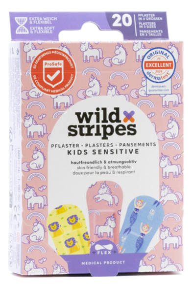 WILD STRIPES Kids Sensitive Fantasy plāksteris, 20 gab. - 1