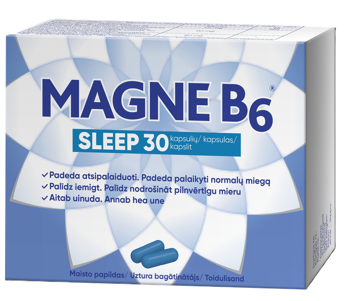 MAGNE B6 Sleep kapsulas, 30 gab. - 1