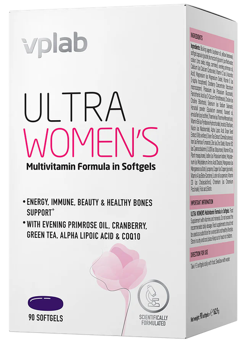 VPLAB Ultra Women's Multivitamin Formula mīkstās kapsulas, 90 gab. - 1