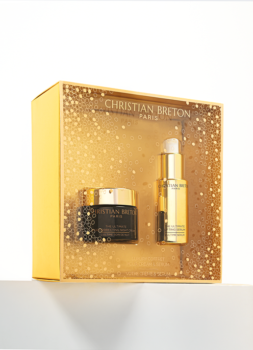 CHRISTIAN BRETON Luxury Coffret White Top Ultimate Age Correcting Night Cream - Ultimate Lifting Serum dāvanu komplekts, 1 gab. - 3