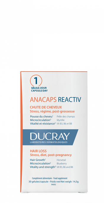 DUCRAY Anacaps Reactiv kapsulas, 30 gab. - 3
