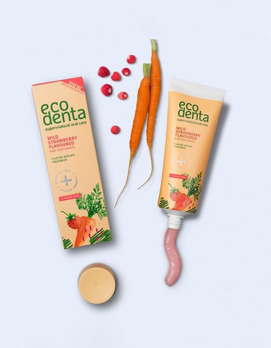 ECODENTA Strawberry Flavoured zobu pasta, 75 ml - 3