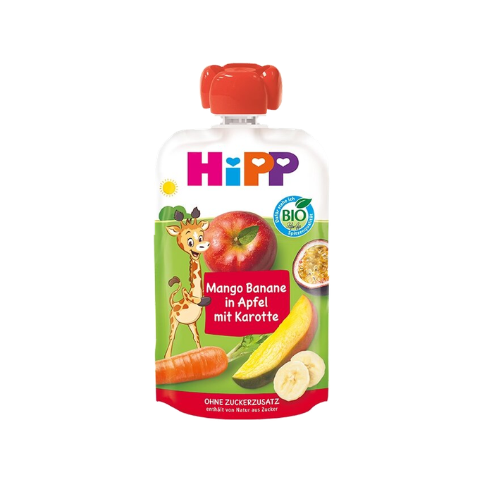 HIPP Ābolu, Burkānu, Mango (6m+) biezenis, 100 g - 1