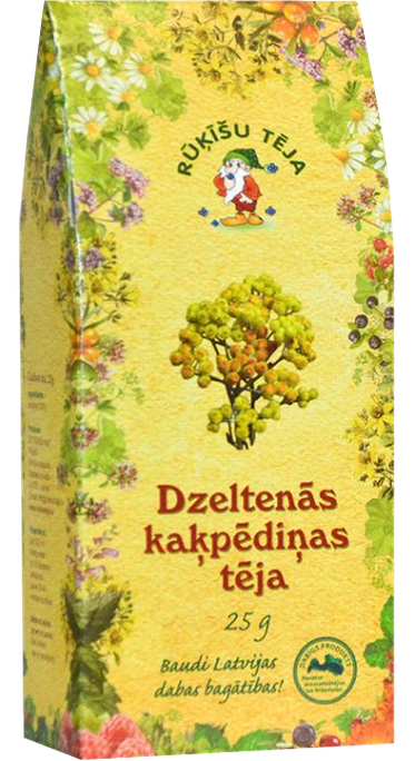 RŪĶĪŠU TĒJA Dzeltenās kaķpēdiņas beramā tēja, 25 g - 1