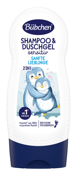 BUBCHEN Sensitive 2in1 šampūns/dušas želeja, 230 ml - 1