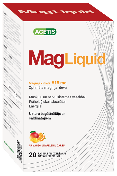 MAGLIQUID Ar Mango Un Apelsīnu Garšu paciņas, 20 gab. - 1
