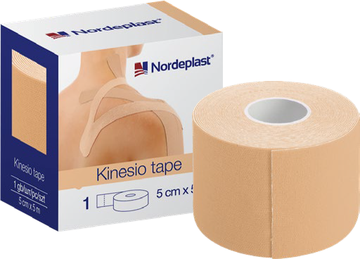 NORDEPLAST bēšs, 5 cm x 5 m kinezioloģiskais teips, 1 gab. - 1