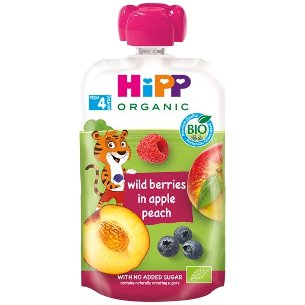 HIPP Ābolu, Persiku, Ogu (4m+) biezenis, 100 g - 1