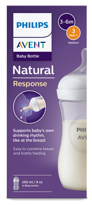 PHILIPS Avent 1m+, 260 ml pudelīte, 1 gab. - 1