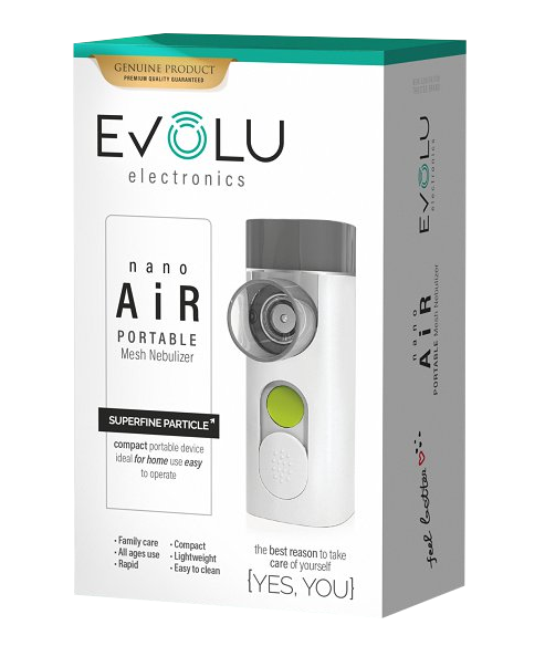 EVOLU pārnēsājamais nano AIR inhalators, 1 gab. - 1