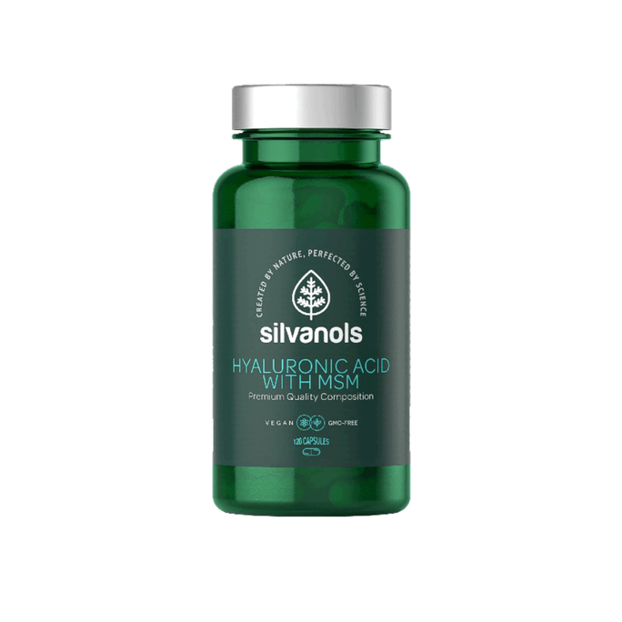 SILVANOLS Hyaluronic Acid With MSM kapsulės, 120 vnt. - 1