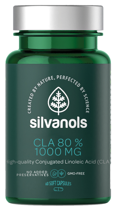 SILVANOLS Premium CLA 80% kapsulas, 60 gab. - 1