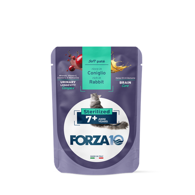 FORZA10 BotaniCAT Sterilizētiem Kaķiem 7+ g., Ar Trusi, Mīkstā pastēte, 80 g - 1
